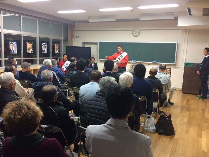 森孝西小学校で演説会を開催しました。