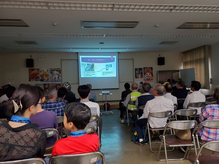 廿軒家学区、長栄町内の防災訓練です。