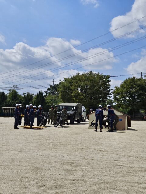 守山区防災訓練が大森北小学校で行われました。