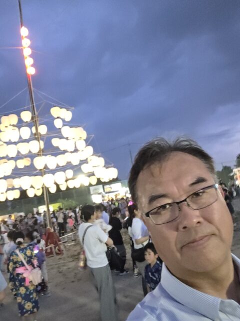 吉根学区の盆踊り大会にお邪魔しました。