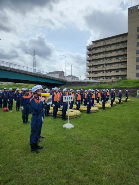 守山区の総合防水訓練