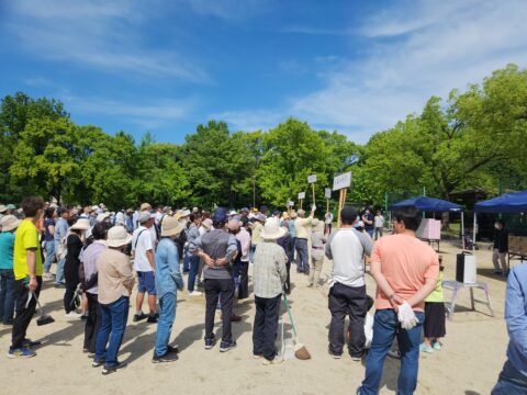 西城学区の一斉大掃除